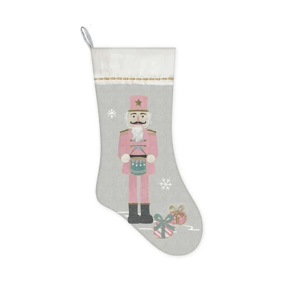 Mon Ami Pink Nutcracker Stocking - Picture 1 of 2
